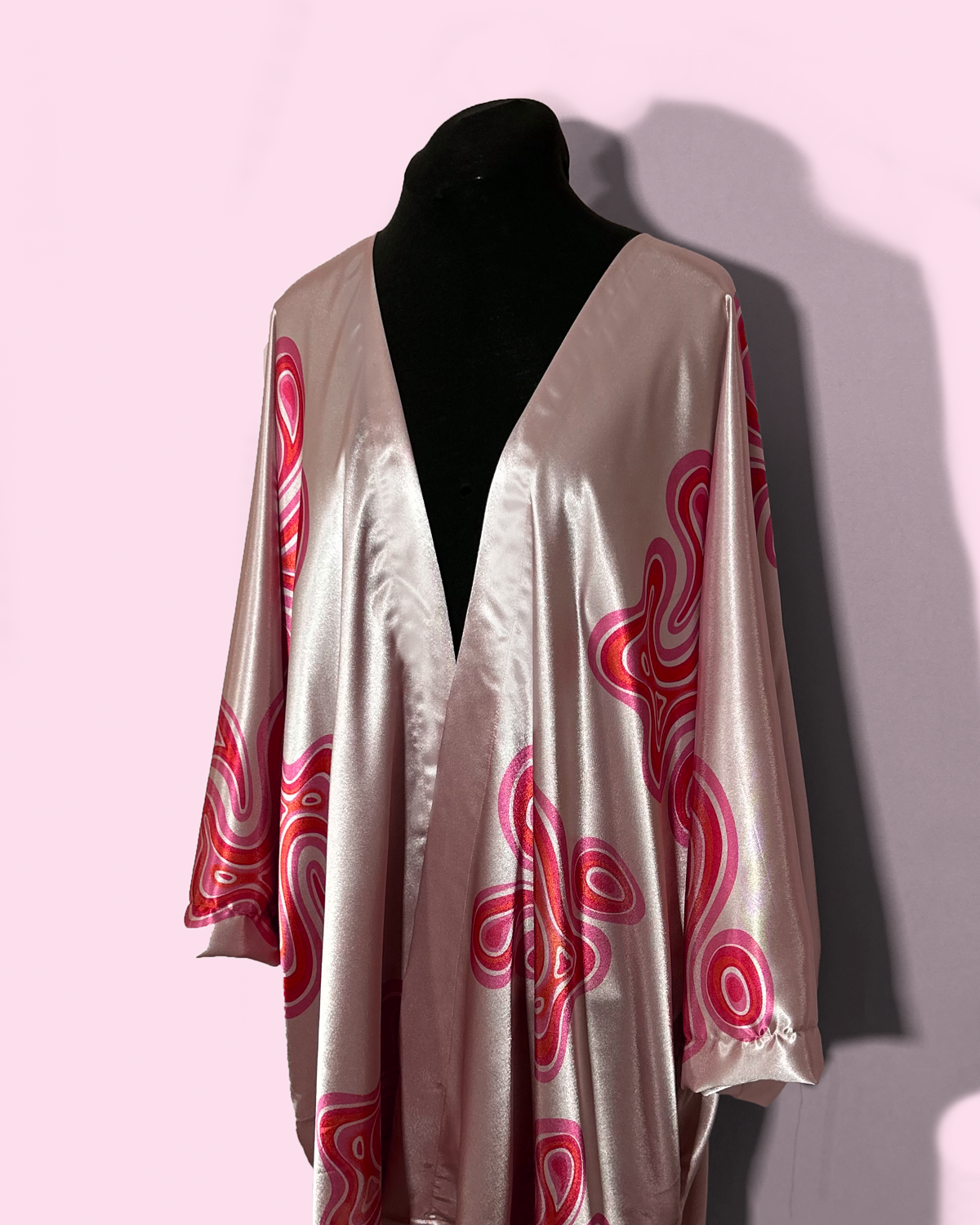 SAMPLE - ABSTRACT ON BLUSH - SATIN