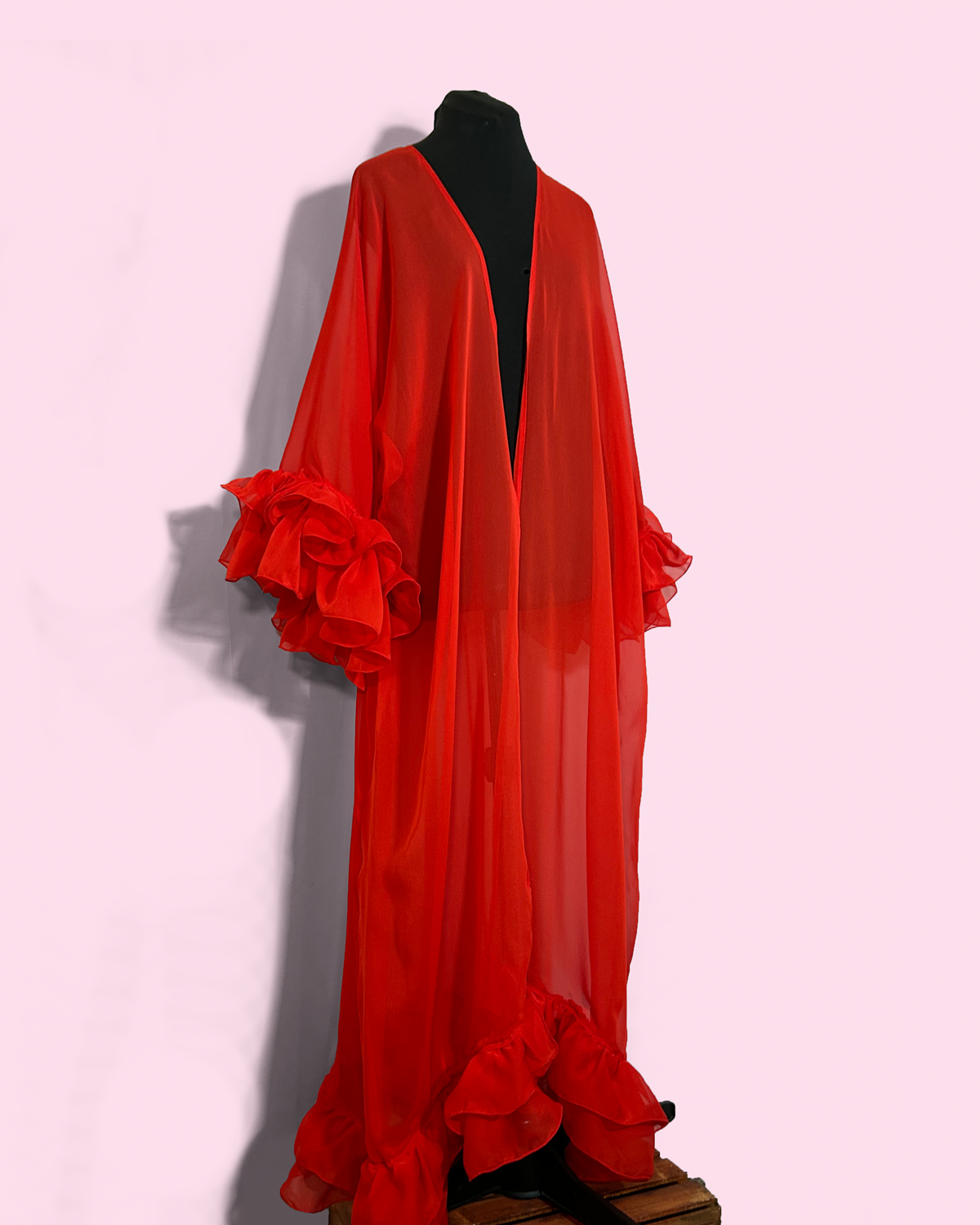 RUFFLES/RED - CHIFFON