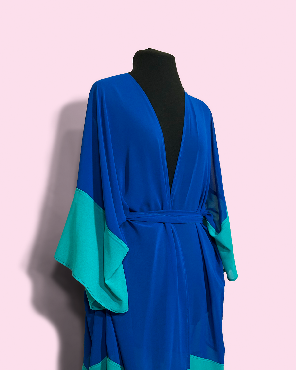 BLUE/TEAL ROBE - CHIFFON