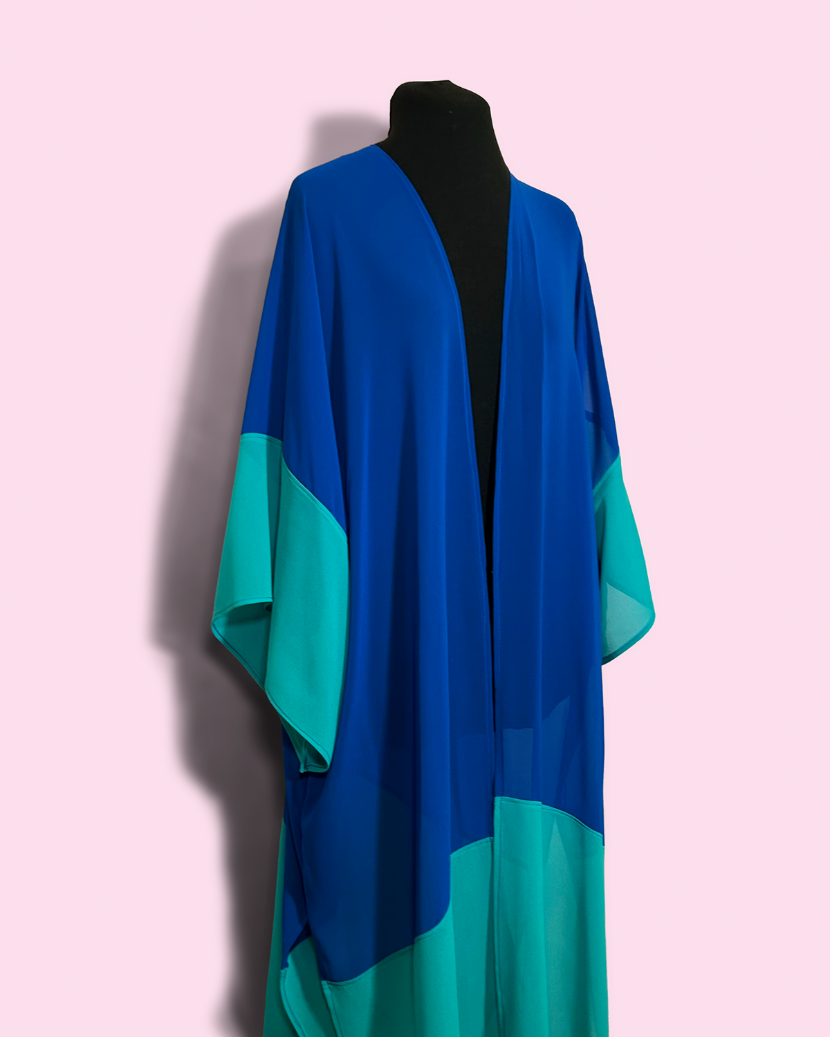 BLUE/TEAL ROBE - CHIFFON