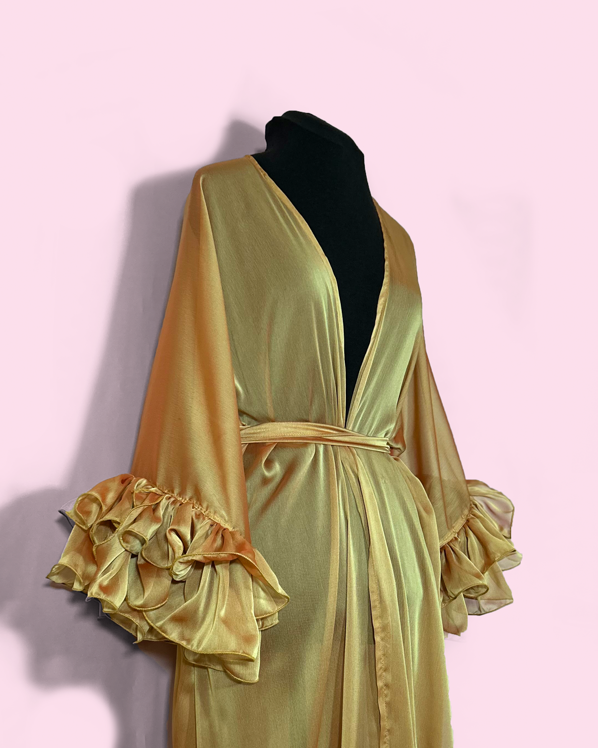 GOLD/RUFFLES - CHIFFON