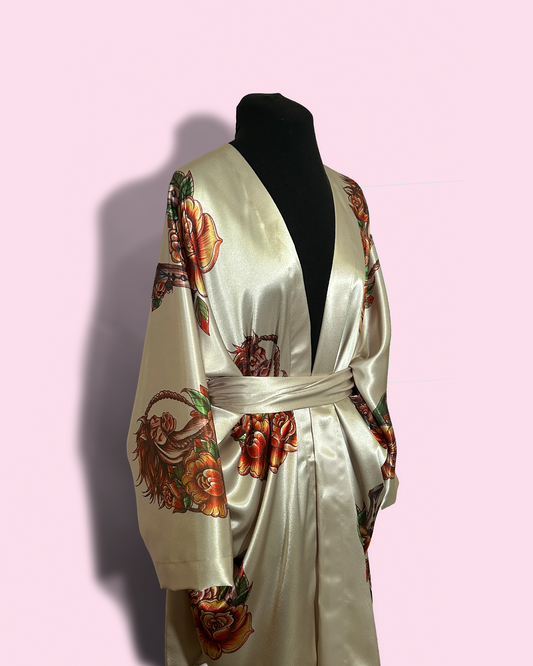 HORSES/HORSE SHOES ON SAND - SATIN (Sample)